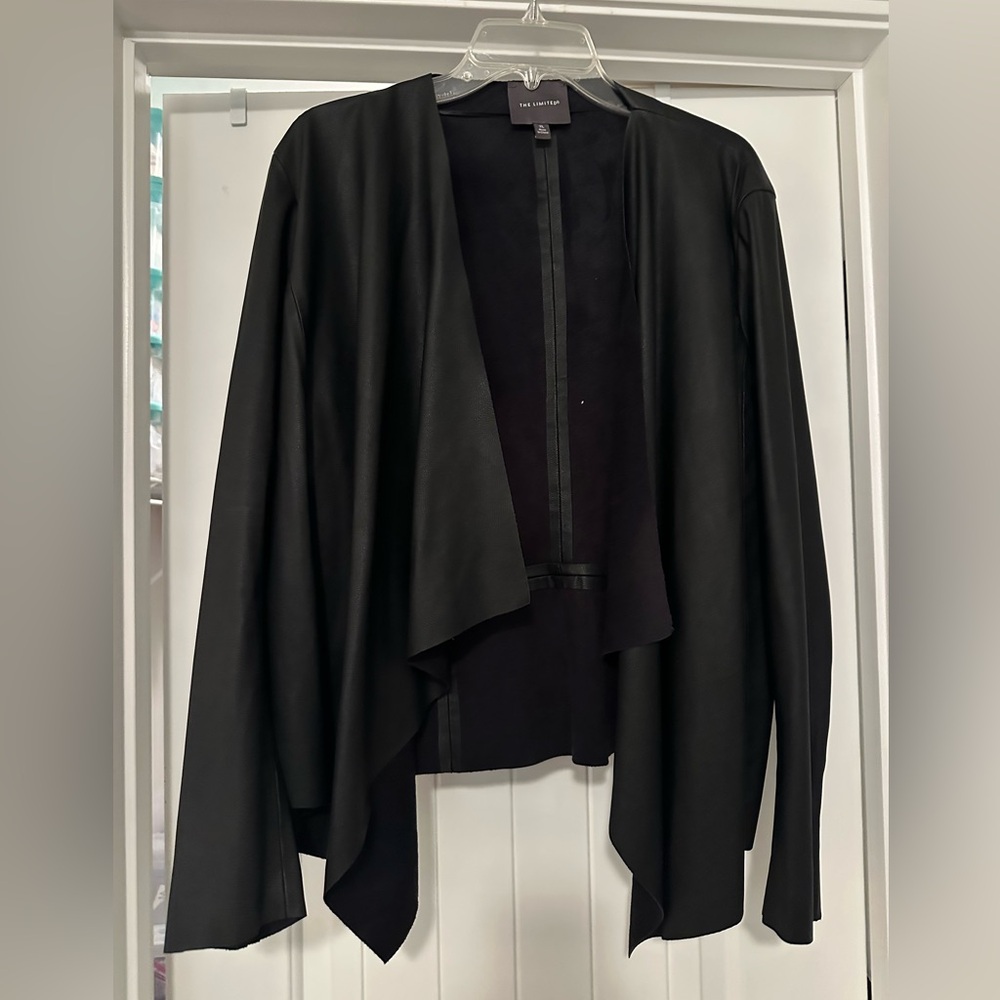 The Limited‎ XL Black faux leather jacket